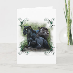 Tarjeta Festiva Jaguar negro