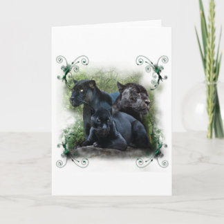 Tarjeta Festiva Jaguar negro