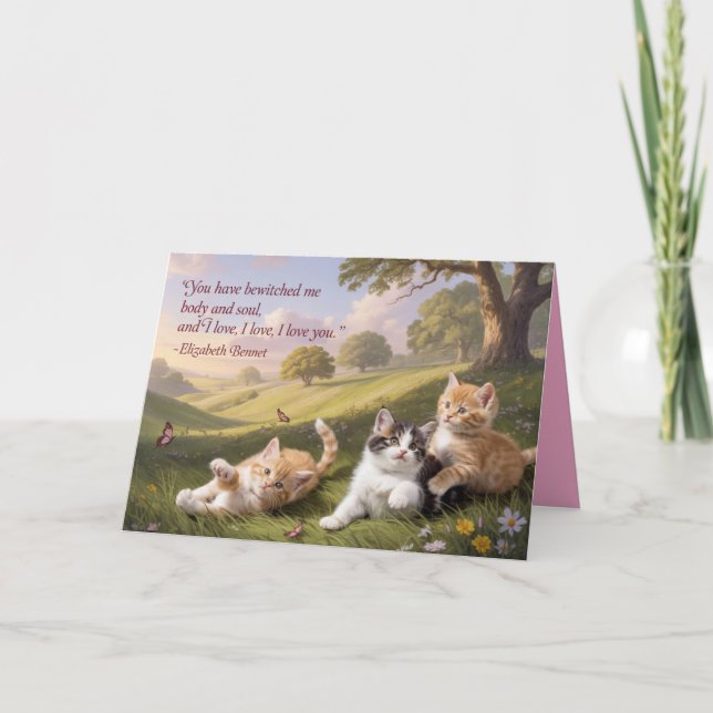 Tarjeta Festiva Jane Austen Valentine's Day Card 2 (Anverso)