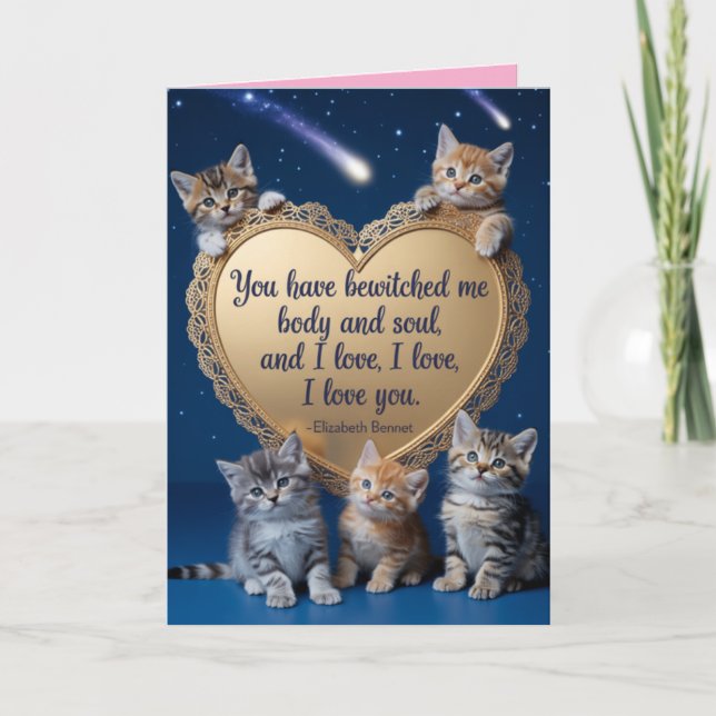 Tarjeta Festiva Jane Austen Valentine's Day Card 3 (Anverso)