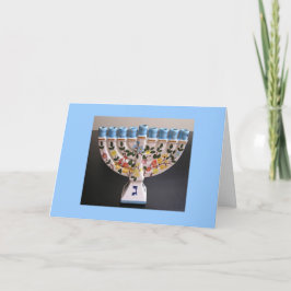 Tarjeta Festiva Jánuca feliz