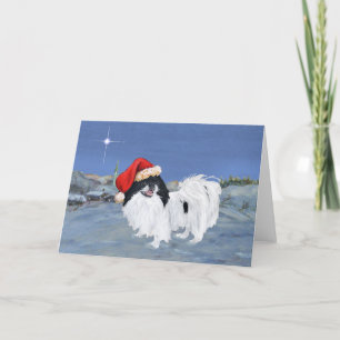 Tarjeta Festiva Japanese Chin Noche de Invierno