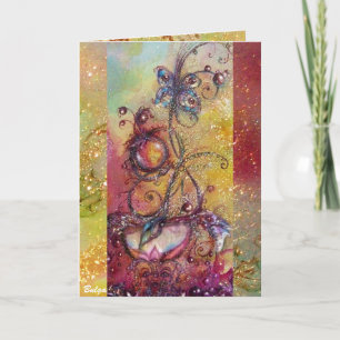 TARJETA FESTIVA JARDÍN DE LAS SOMBRILLAS PERDIDAS -PLANTA DE LA MA