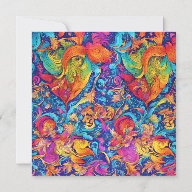 Tarjeta Festiva Jardín de verano (Anverso)