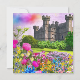 Tarjeta Festiva Jardín del castillo