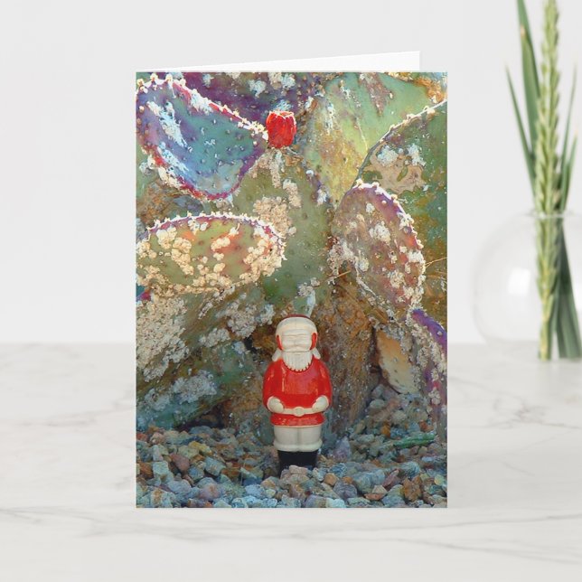 Tarjeta Festiva Jardín Santa del cactus del Palm Springs (Anverso)