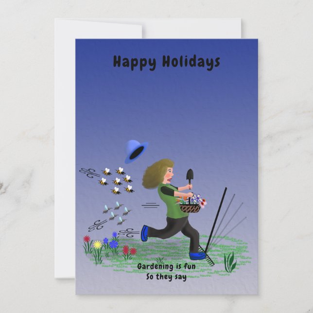 Tarjeta Festiva Jardinería (Anverso)