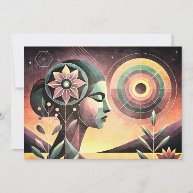 Tarjeta Festiva Jasmine (Anverso)