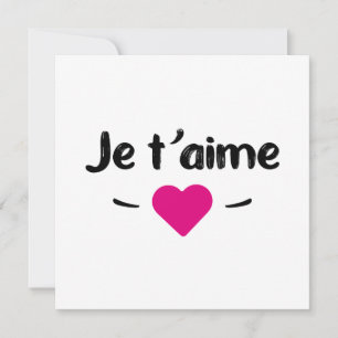 Tarjeta Festiva Je t'aime