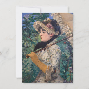 Tarjeta Festiva Jeanne (Primavera) De Édouard Manet