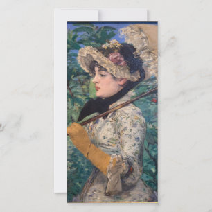 Tarjeta Festiva Jeanne (Primavera) Por Édouard Manet