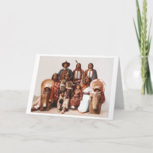 Tarjeta Festiva Jefe Sevara y la familia. Ute1897