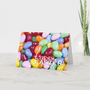 Tarjeta Festiva Jellybeans felices de Pascua