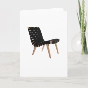 Tarjeta Festiva JENS RISOM por la silla moderna de la correa de