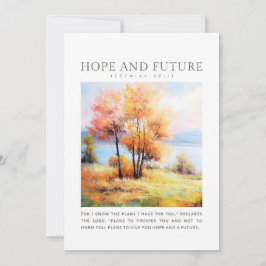 Tarjeta Festiva Jeremías 29:11 Conozco los planes que tengo para t