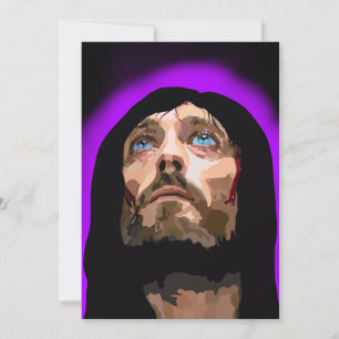 Tarjeta Festiva Jesucristo mano dibujada arte