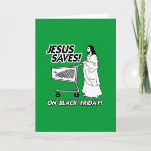 TARJETA FESTIVA JESÚS AHORRA EL VIERNES NEGRO