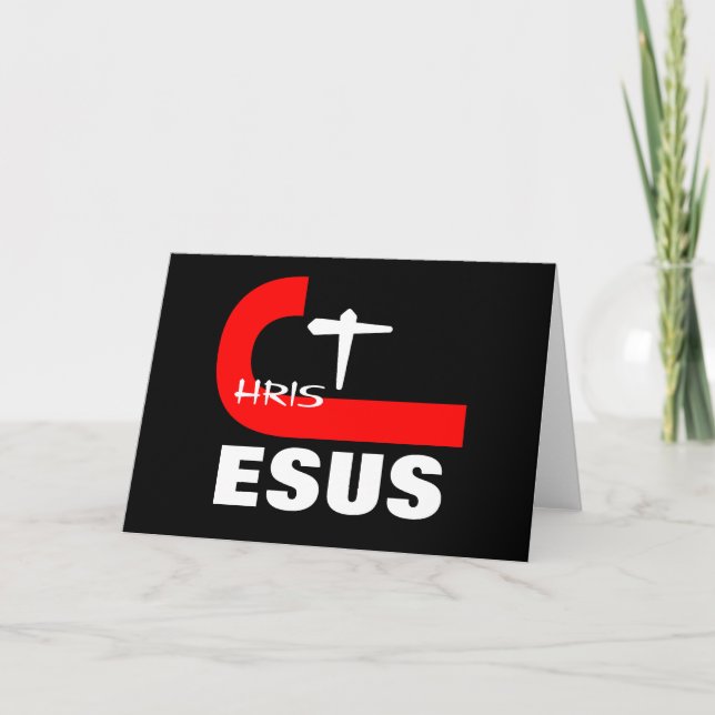 TARJETA FESTIVA JESUS CHRIST (Anverso)