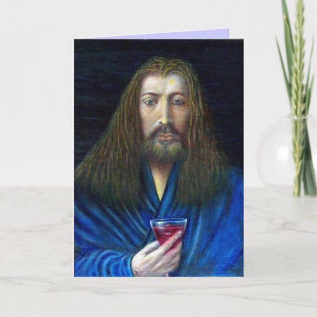 TARJETA FESTIVA JESÚS CHRIST, EL DESAFÍO (Anverso)