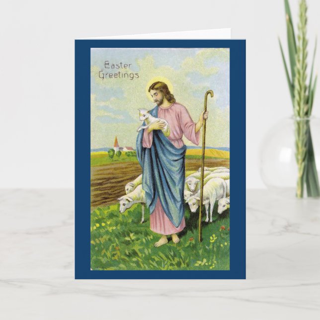 Tarjeta Festiva Jesús el Pastor (Anverso)