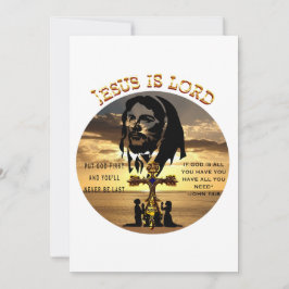 Tarjeta Festiva Jesús es el Señor