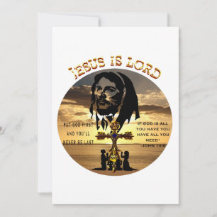 Tarjeta Festiva Jesús es el Señor