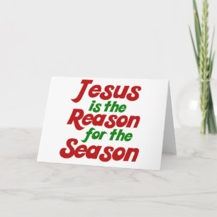 Tarjeta Festiva Jesús es la razón de la temporada de Navidades