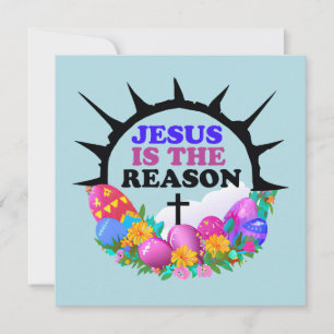 Tarjeta Festiva Jesús es la razón - La corona de Pascua