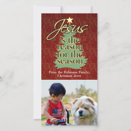 Tarjeta Festiva Jesús es la razón por la que los Navidades cristia