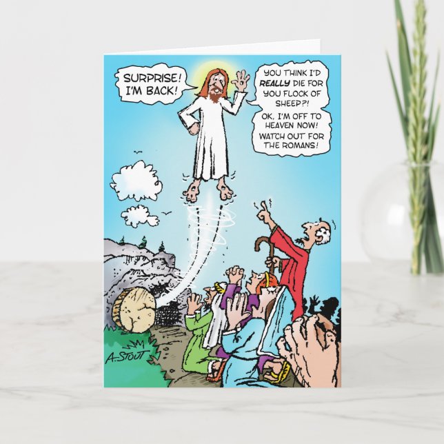 Tarjeta Festiva ¡Jesús KINDA murió por nuestros pecados! -Tarjeta  (Anverso)