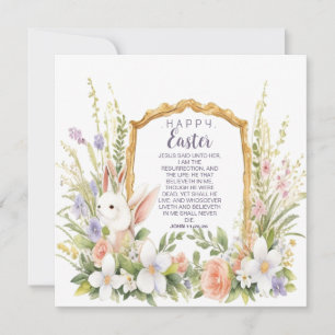 Tarjeta Festiva Jesús la Resurrección y la Vida Pascua