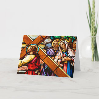 Tarjeta Festiva Jesús Llevando La Cruz