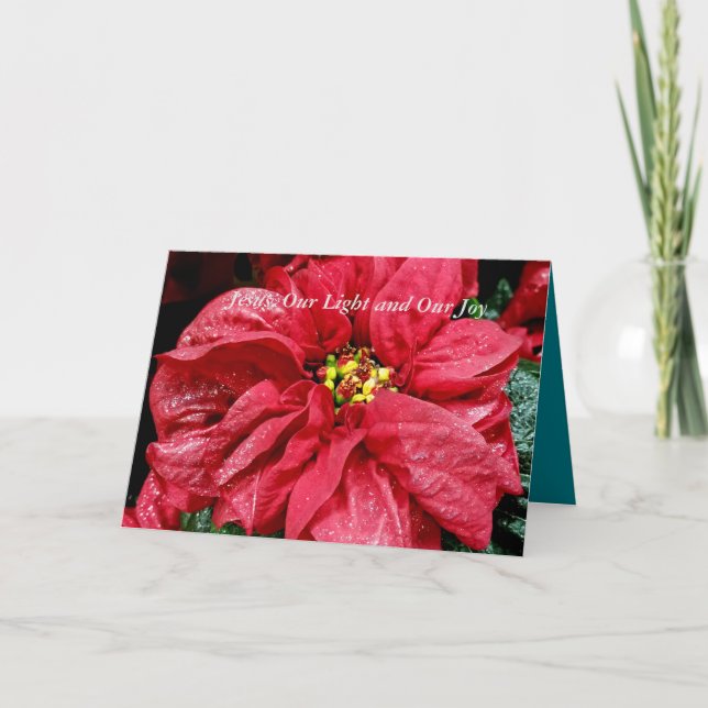 Tarjeta Festiva Jesús Nuestra luz y nuestra alegría (Anverso)