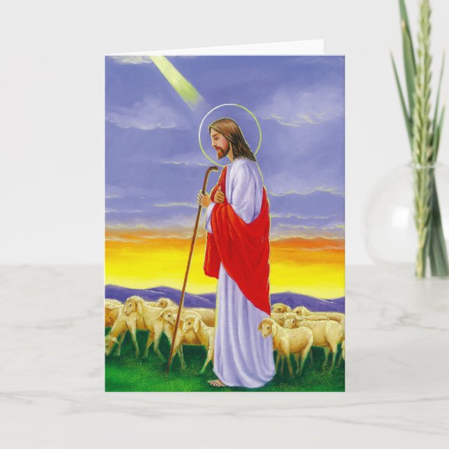Tarjeta Festiva Jesús, Pascua religiosa (Anverso)