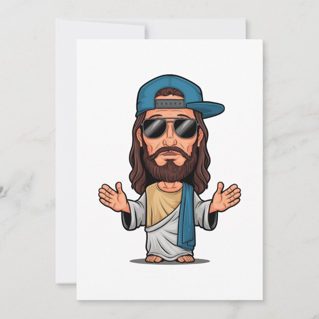 Tarjeta Festiva Jesus personalizado swag (Anverso)