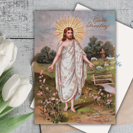 Tarjeta Festiva Jesús Se Ha Levantado La Pascua Personalizado Cris