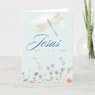 Tarjeta Festiva Jesús te ama la carta