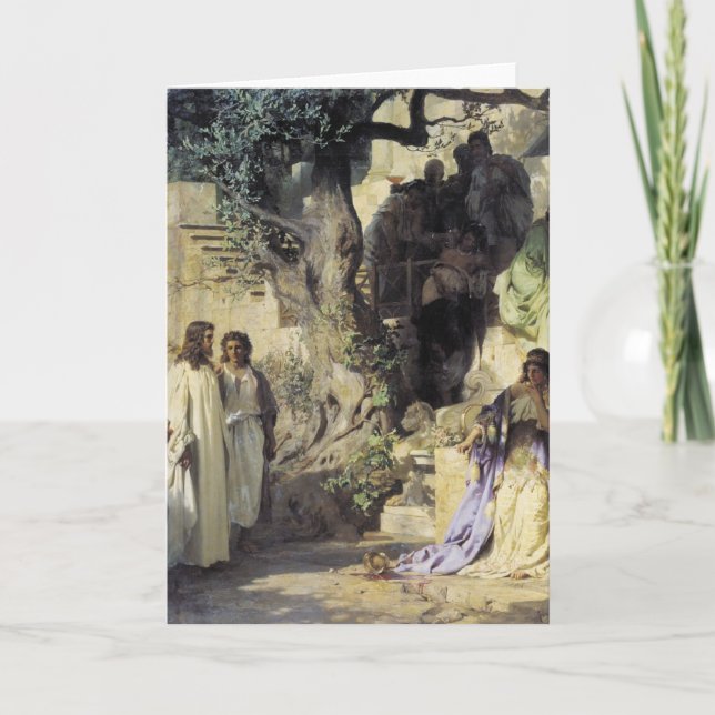 Tarjeta Festiva Jesús y los pecadores (Anverso)