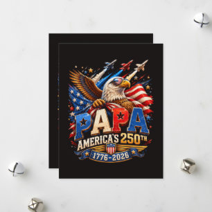 Tarjeta Festiva Jets Águila Patrióticos América 250º