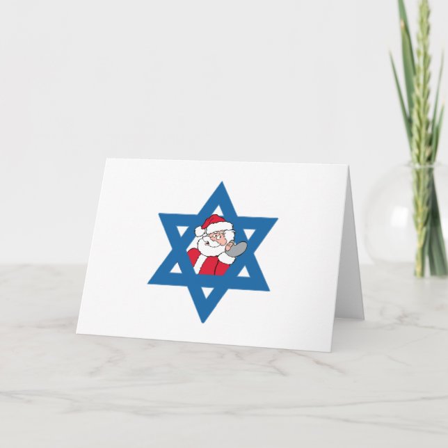 TARJETA FESTIVA JEWISH SANTA (Anverso)
