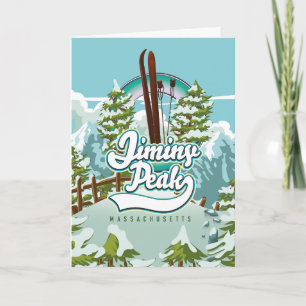 Tarjeta Festiva Jiminy Peak massachusetts ski
