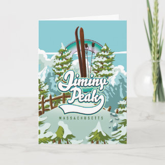 Tarjeta Festiva Jiminy Peak massachusetts ski