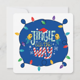 Tarjeta Festiva Jingle all the way (añade tu foto)