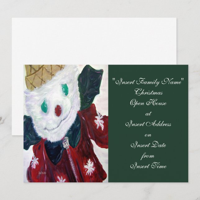 Tarjeta Festiva Jingle Bear (Anverso / Reverso)