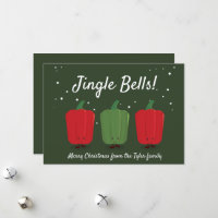 Jingle Bell Peppers Fun Pun Food Cute Navidades
