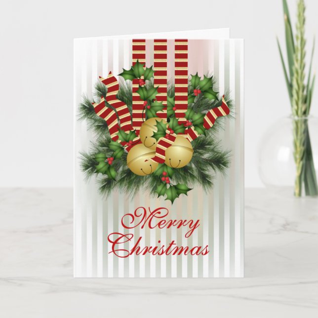 Tarjeta Festiva Jingle Bells (Anverso)