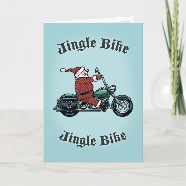 Tarjeta Festiva Jingle Bike (Anverso)