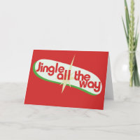 Jingle todo el camino de las navidades retro