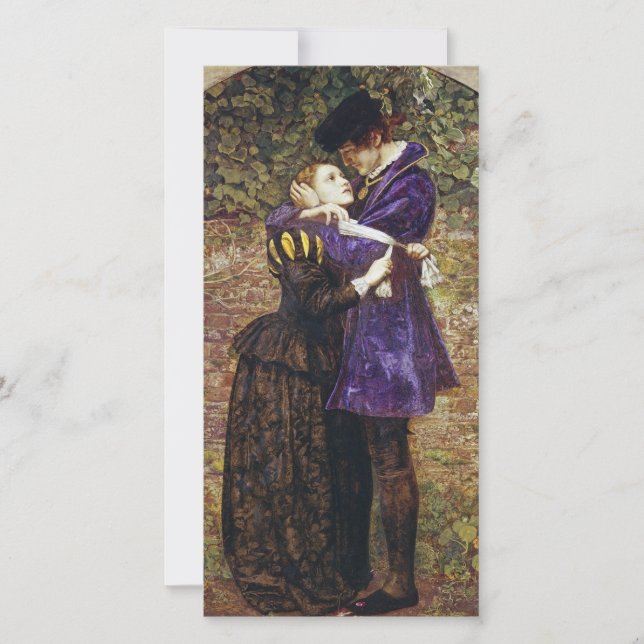 Tarjeta Festiva John Everett Millais - El Huguenot (Anverso)