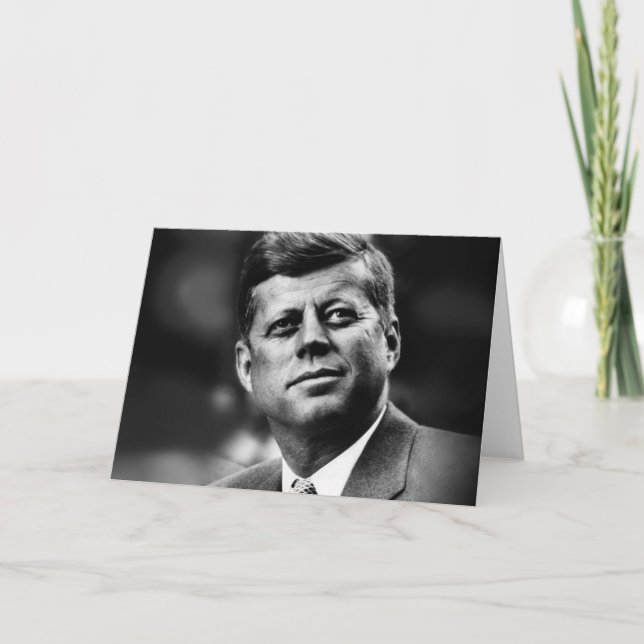Tarjeta Festiva John F. Kennedy Presidente (Anverso)